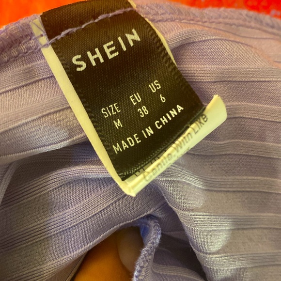 Lilac Purple Long sleeve Buttoned Crop Top - Picture 10 of 11